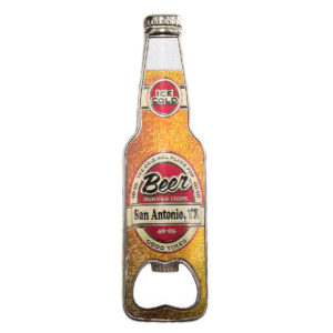 San Antonio beer bottle opener